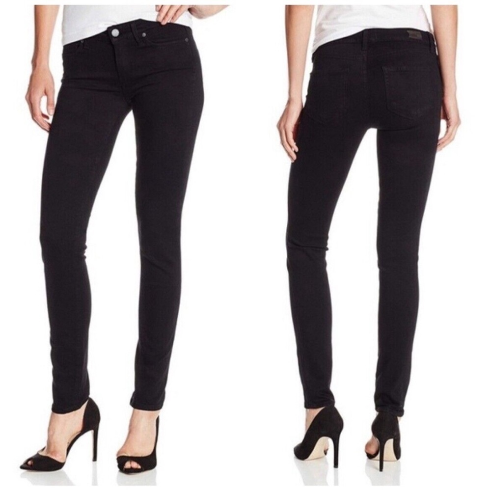 PAIGE | Skyline Skinny Jeans | Black | Size 24